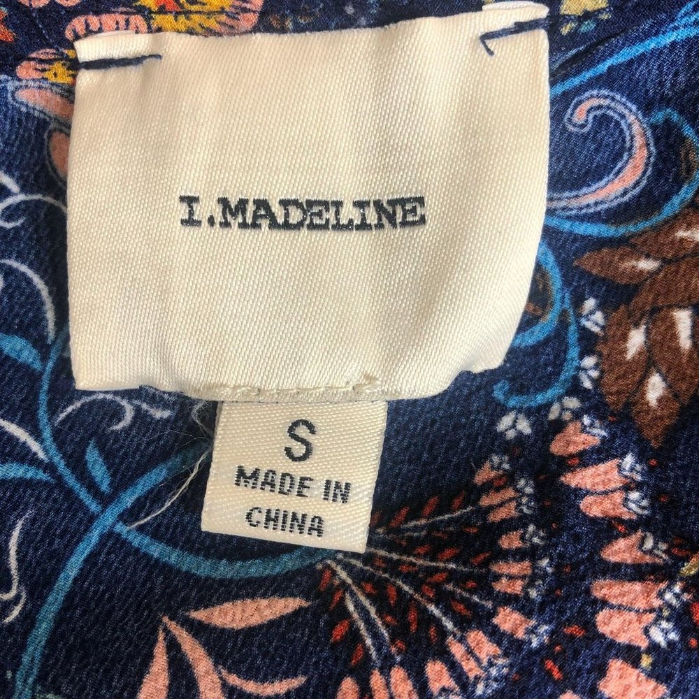 I. Madeline Midi Dress Small Long Sleeve Floral - Picture 10 of 11